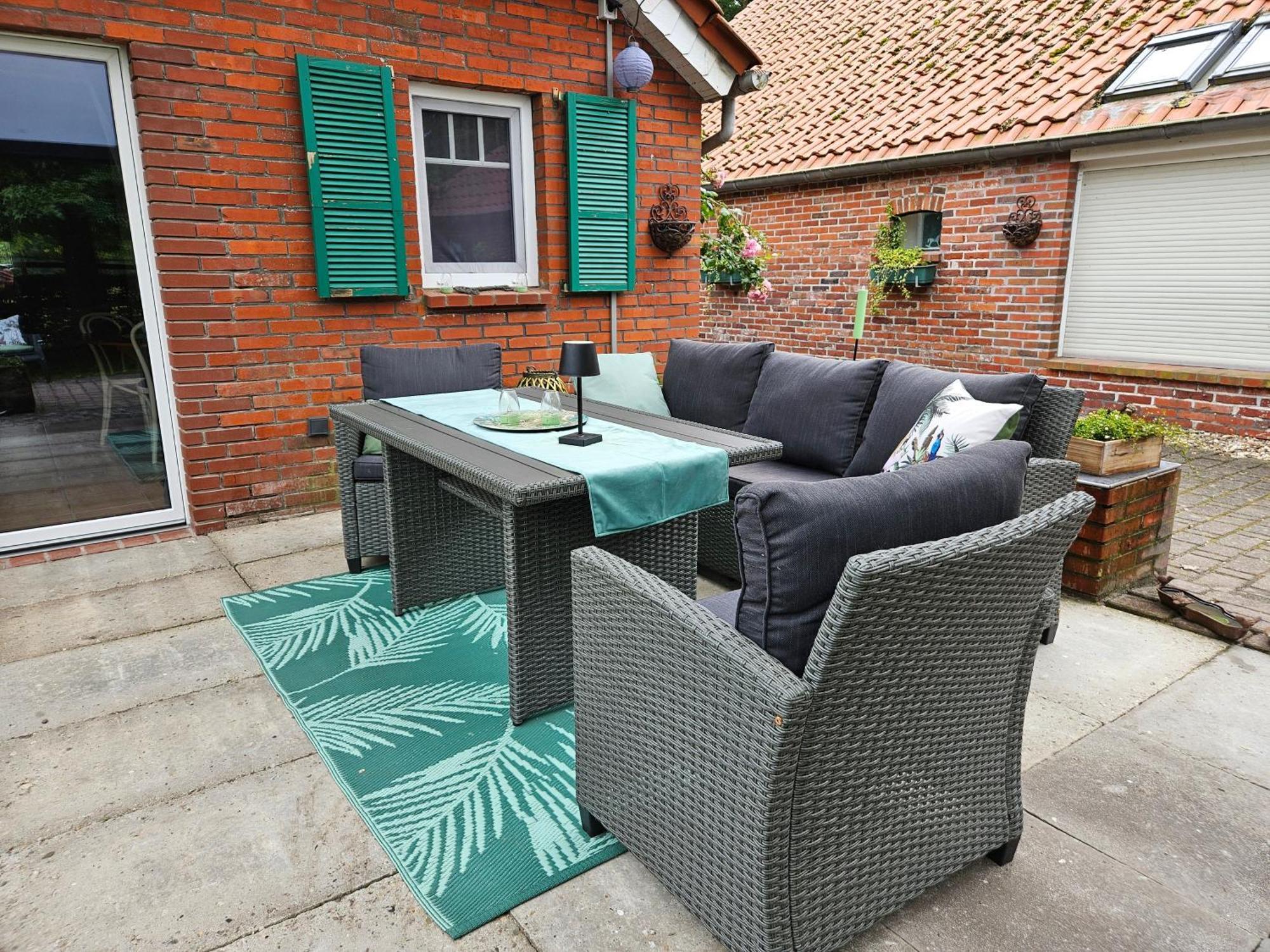 Kleines Ferienhaus Luettje Backhuus 35516 Uplengen エクステリア 写真