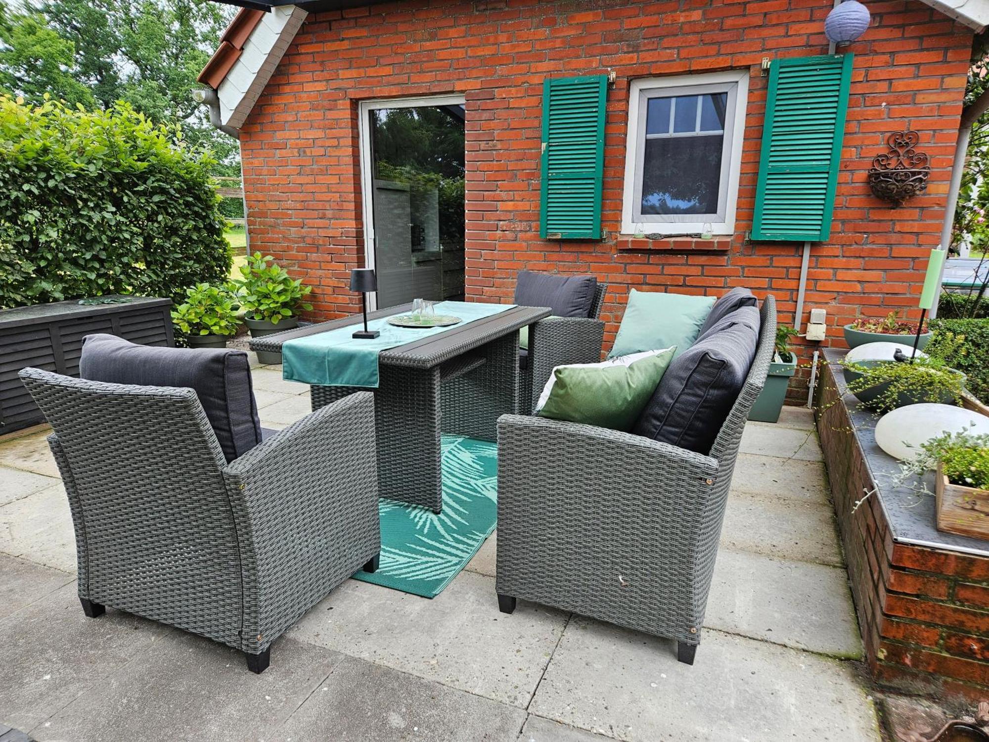 Kleines Ferienhaus Luettje Backhuus 35516 Uplengen エクステリア 写真
